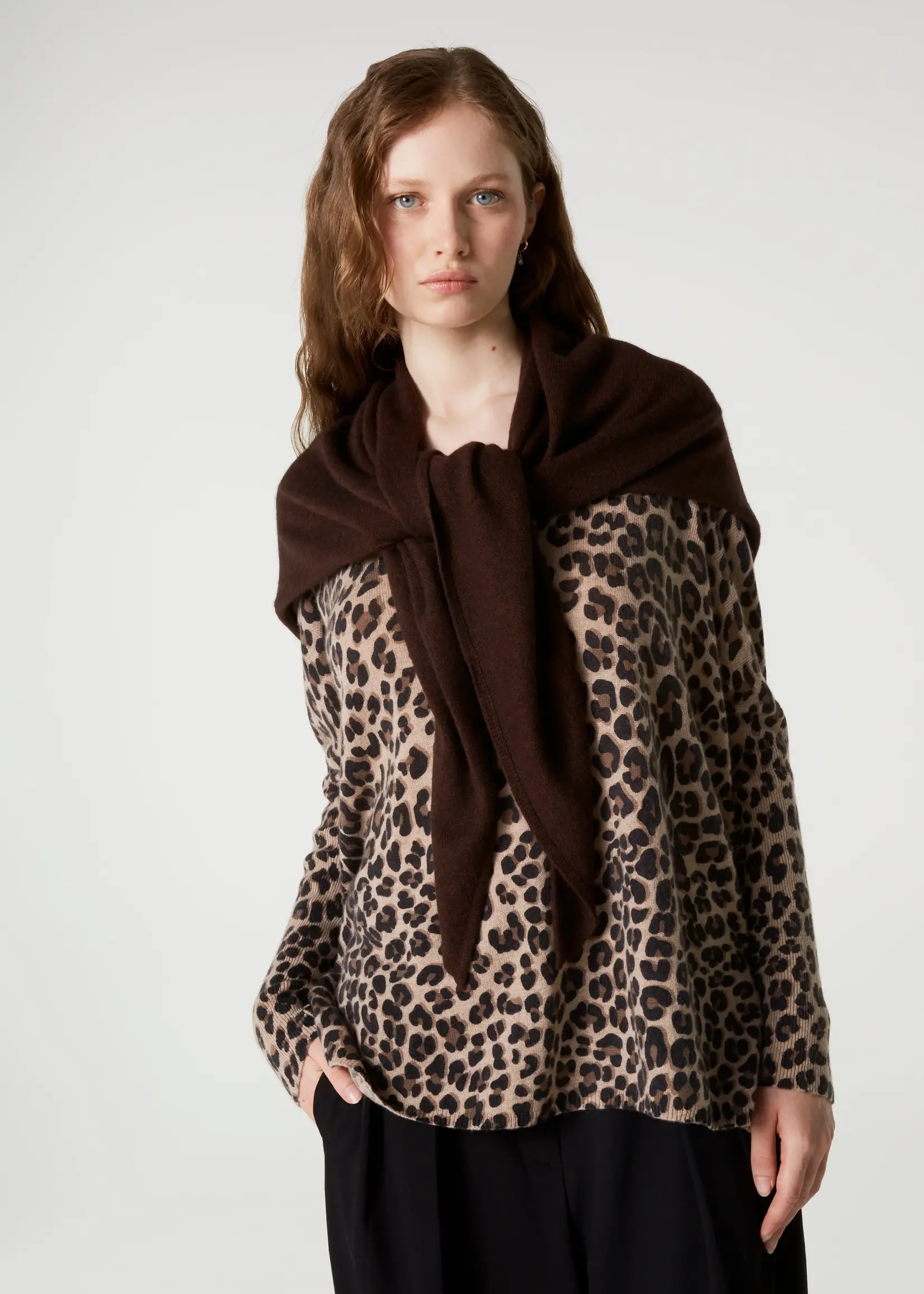 Absolut Cashmere Danika scarf - Brownie