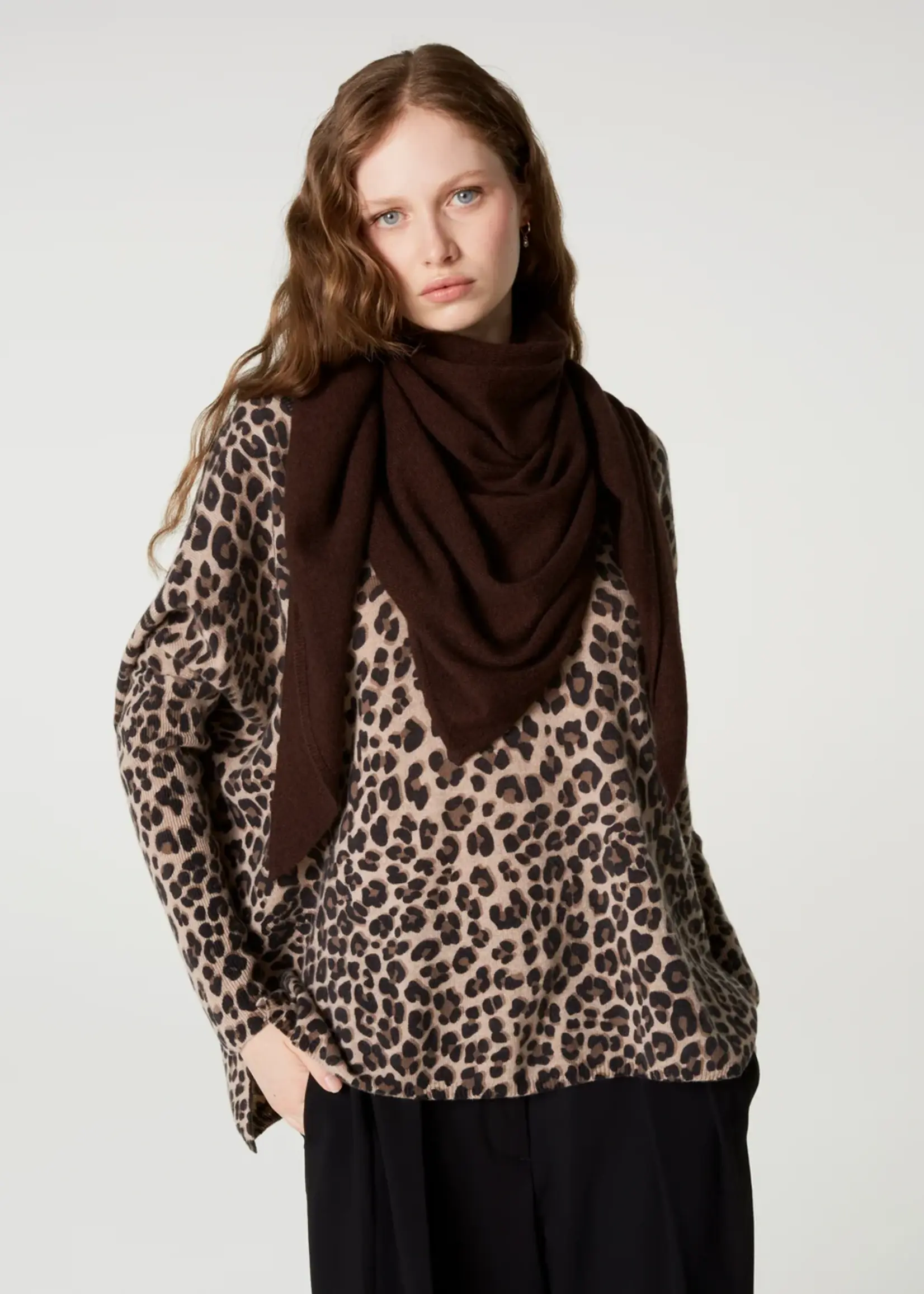 Absolut Cashmere Danika scarf - Brownie