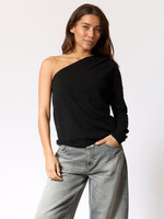 Absolut Cashmere Yolaine - Pull Asymetrique MCH - Black