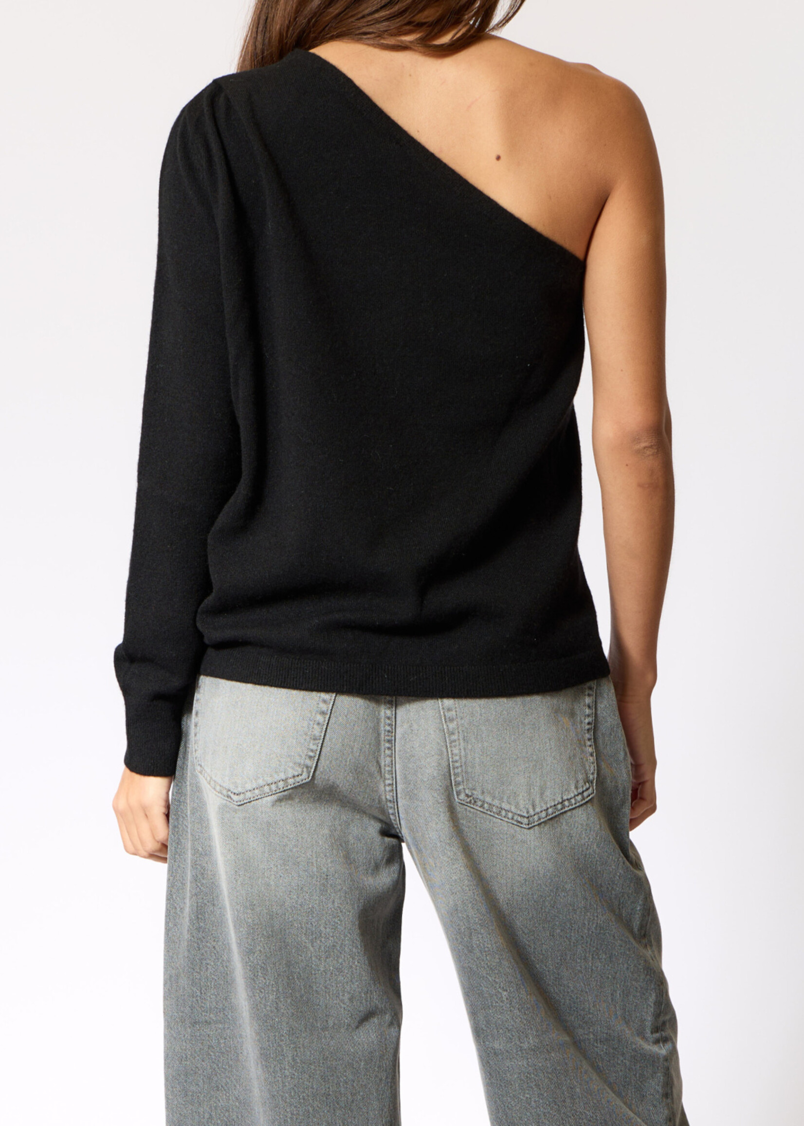 Absolut Cashmere Yolaine - Pull Asymetrique MCH - Black