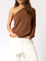 Absolut Cashmere Yolaine - Pull Asymetrique MCH - Coffee