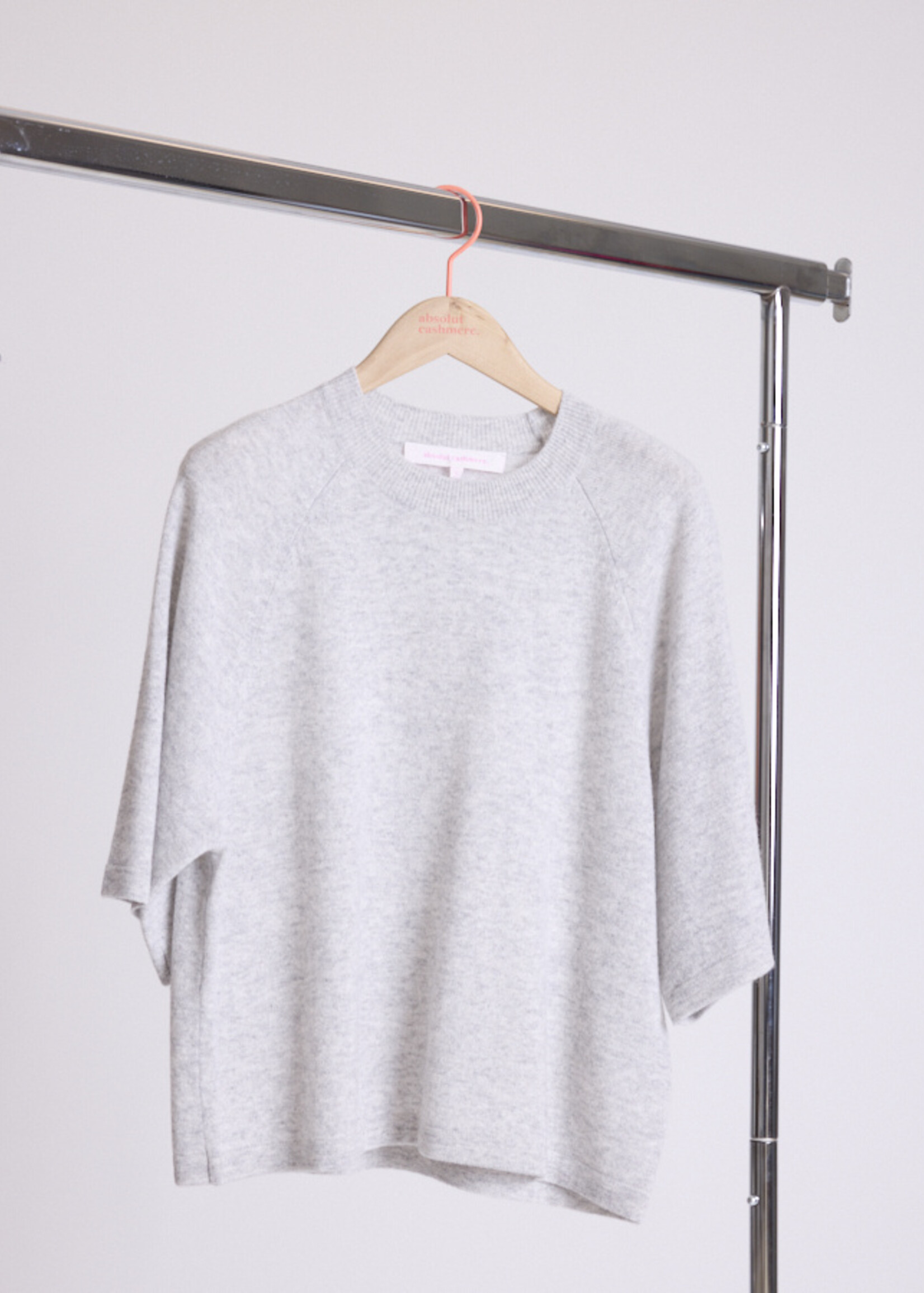 Absolut Cashmere Leana - Pull Col Rond MC - Light Heather Grey