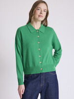 Absolut Cashmere Majura - Pull Col Chemise - Green