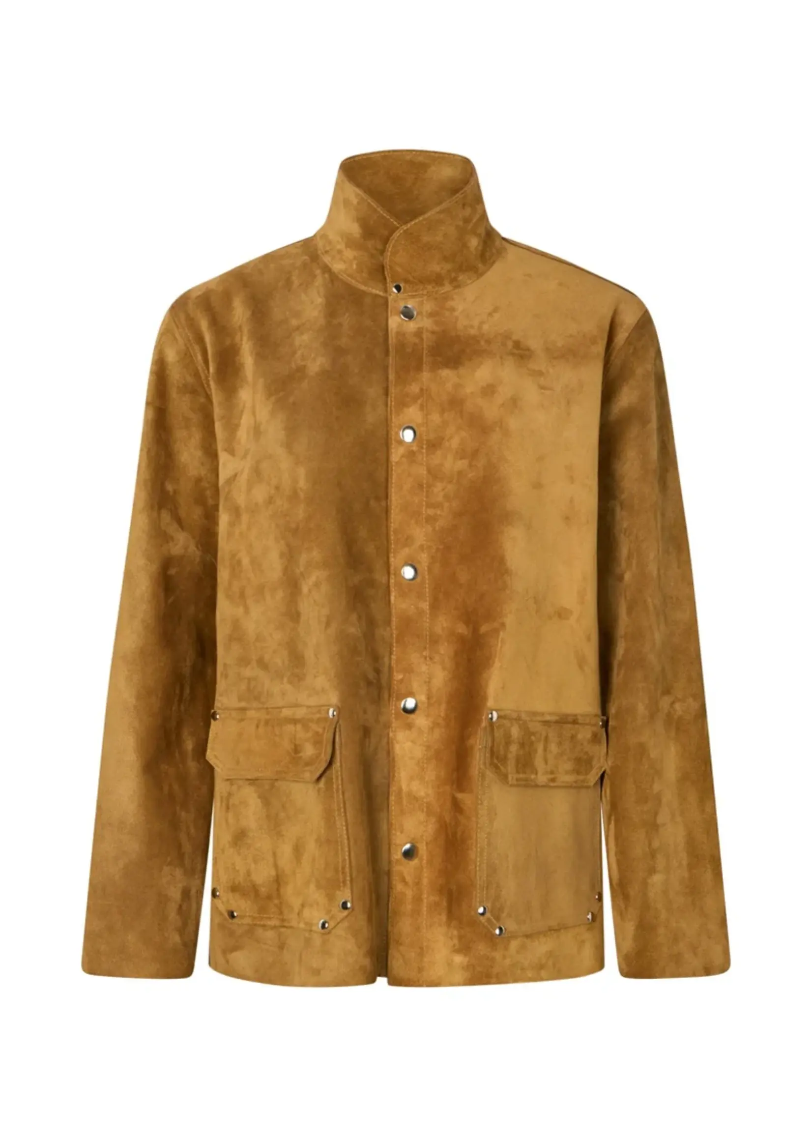 Rabens Saloner Thelma Heavy Suede Jacket - Whiskey