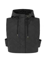 Rabens Saloner Nyx Tech Quilt Vest - Black