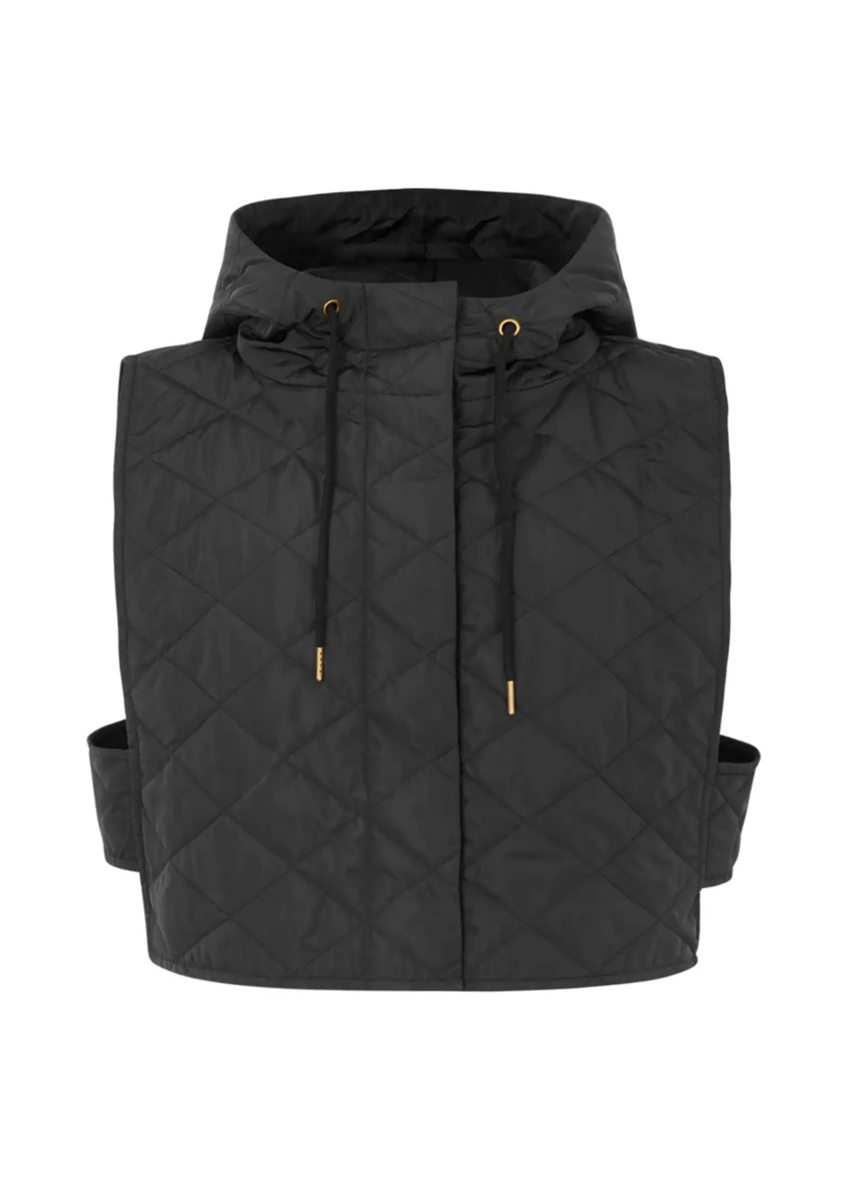 Rabens Saloner Nyx Tech Quilt Vest - Black