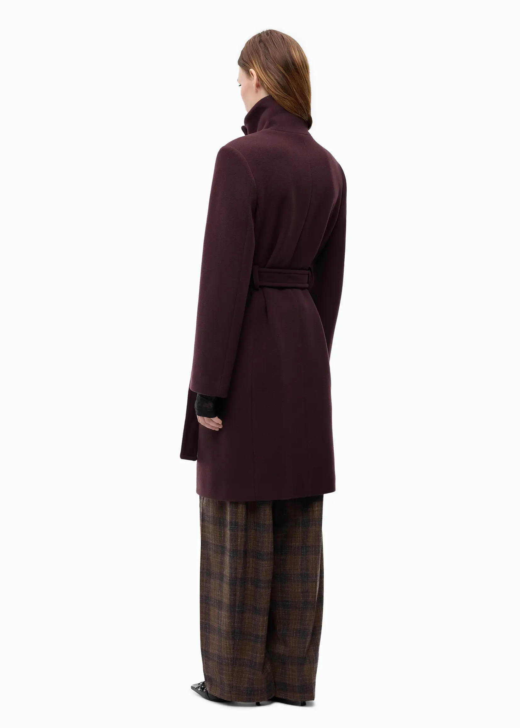 Pinko Citiso panno doppio coat - Bordeaux scuro