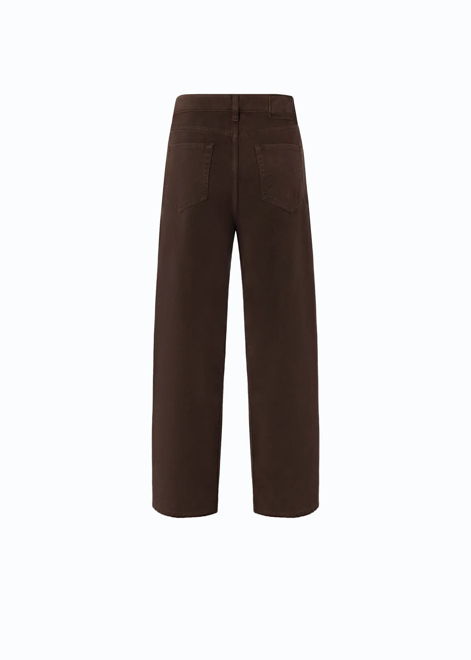 Pinko Estelle fisso washed pants - Black coffee
