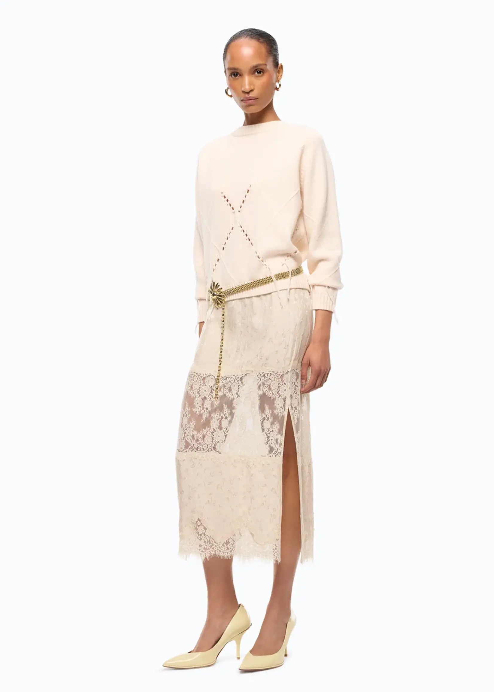 Pinko Glossofila gonna skirt - Ostrich grey