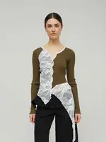 OperaSPORT Constanza seamless top - Olive