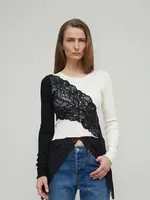 OperaSPORT Assunta seamless top - Pristine/black