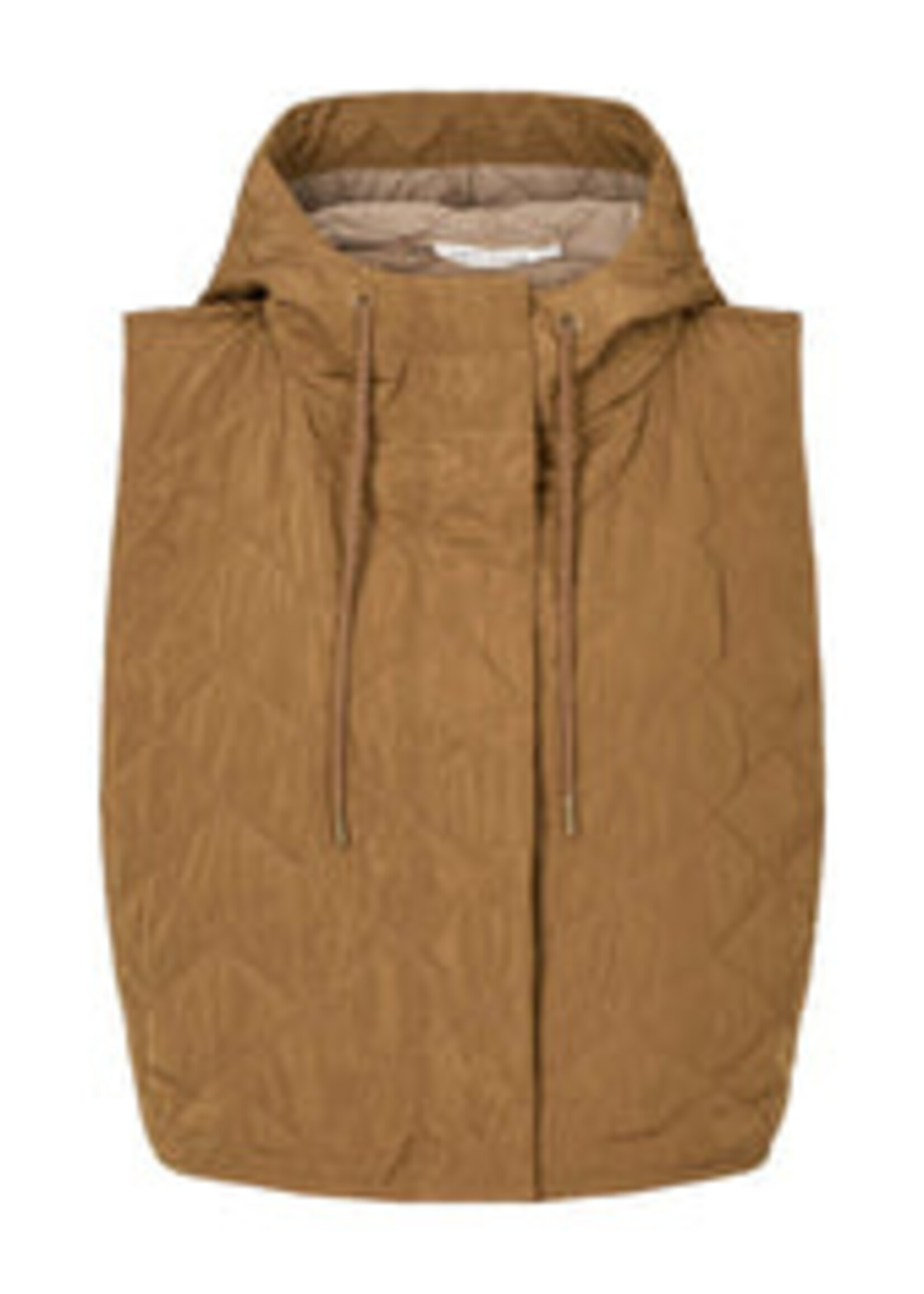 Rabens Saloner Nyx Tech Quilt Vest - Chestnut
