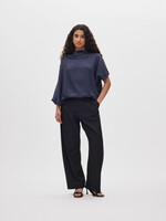 Rabens Saloner Thalia Smooth Tailoring Pants - Black