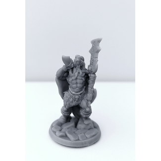 3D Printed Miniature - Barbarian Male 03 - Dungeons & Dragons - Hero of the Realm KS