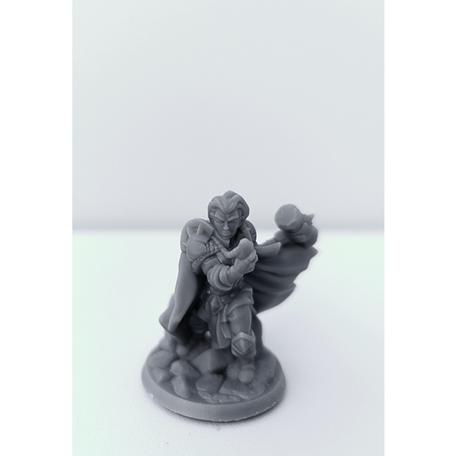 3D Printed Miniature - Cleric Female 01 - Dungeons & Dragons - Hero of the Realm KS