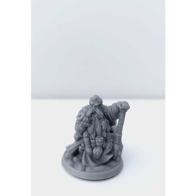 3D Printed Miniature - Dwarf Male 02 - Dungeons & Dragons - Hero of the Realm KS