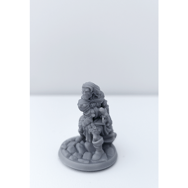 3D Printed Miniature - Fighter Male 01 - Dungeons & Dragons - Hero of the Realm KS