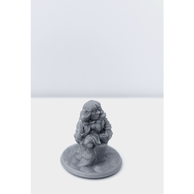 3D Printed Miniature - Gnome Female 01 - Dungeons & Dragons - Hero of the Realm KS