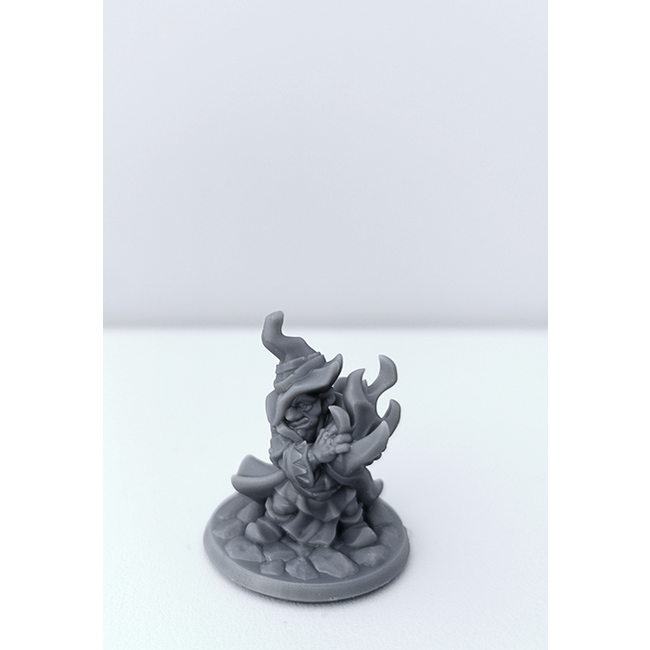 3D Printed Miniature - Gnome Warlock Male - Dungeons & Dragons - Hero of the Realm KS