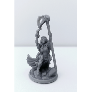 3D Printed Miniature - Mage Female 01 - Dungeons & Dragons - Hero of the Realm KS