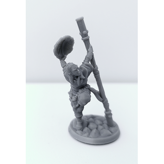 3D Printed Miniature - Monk Female 01 - Dungeons & Dragons - Hero of the Realm KS