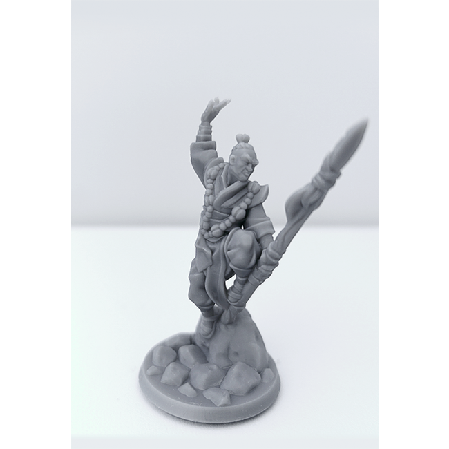 3D Printed Miniature - Monk Male 01 - Dungeons & Dragons - Hero of the Realm KS