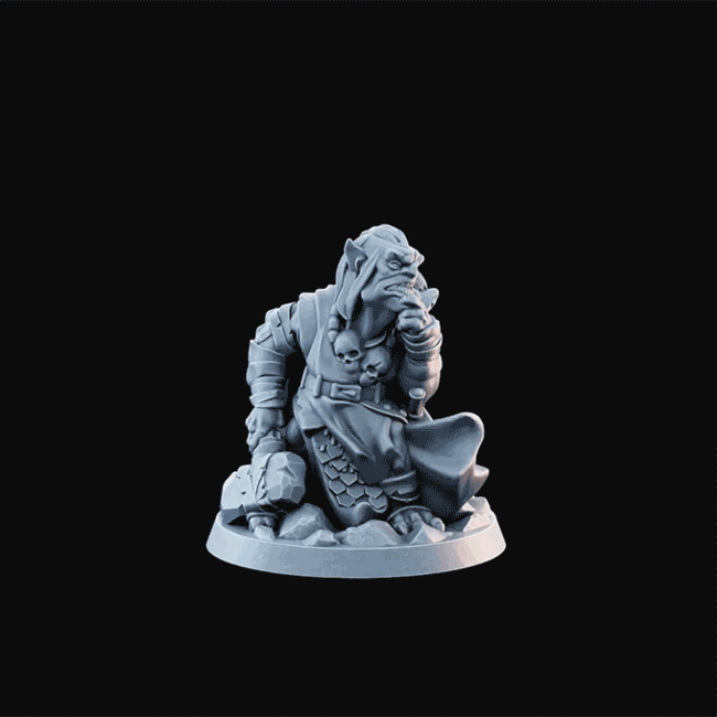 3D Printed Miniature - Goblin04  - Dungeons & Dragons - Desolate Plains KS