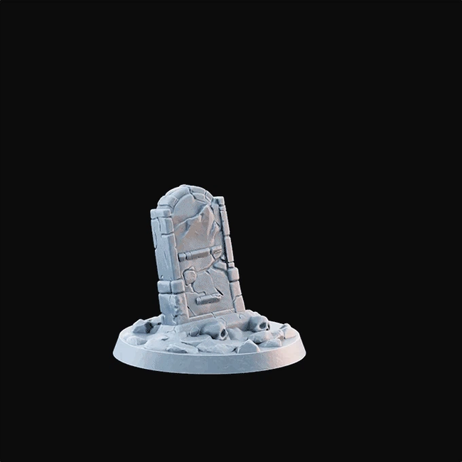 3D Printed Miniature - Scatter Tombstone - Dungeons & Dragons - Desolate Plains KS