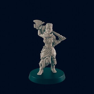 3D Printed Miniature - Half Orc Bandit - Dungeons & Dragons - Beasts and Baddies KS