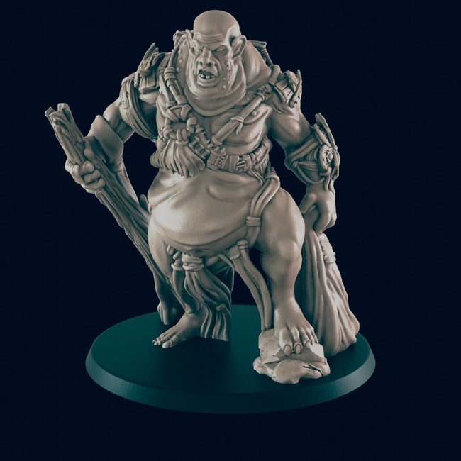 3D Printed Miniature - Hill Giant Male - Dungeons & Dragons - Beasts and Baddies KS