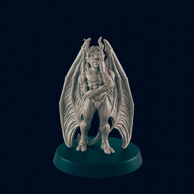 3D Printed Miniature - Incubus  - Dungeons & Dragons - Beasts and Baddies KS