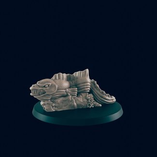 3D Printed Miniature - Giant Eel - Dungeons & Dragons - Beasts and Baddies KS