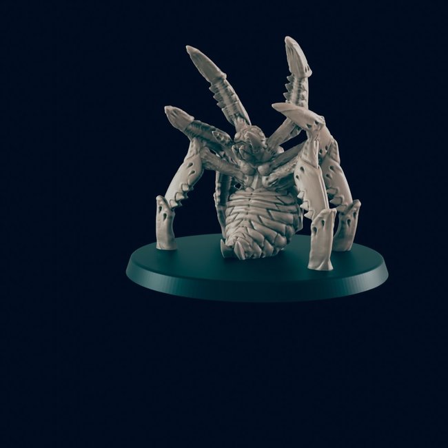 3D Printed Miniature - Giant Spider - Dungeons & Dragons - Beasts and Baddies KS