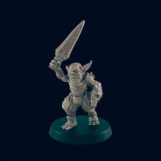 3D Printed Miniature - Goblin Warrior 2 - Dungeons & Dragons - Beasts and Baddies KS