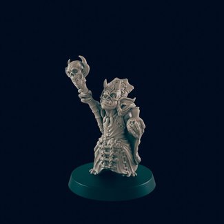 3D Printed Miniature - Goblin Shaman - Dungeons & Dragons - Beasts and Baddies KS