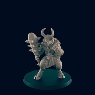 3D Printed Miniature - Minotaur - Dungeons & Dragons - Beasts and Baddies KS