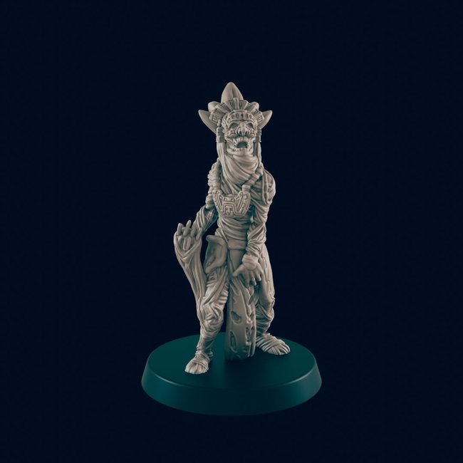 3D Printed Miniature - Mummy Lord - Dungeons & Dragons - Beasts and Baddies KS