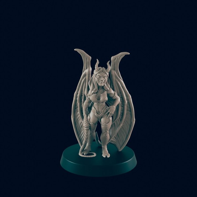 3D Printed Miniature - Succubus - Dungeons & Dragons - Beasts and Baddies KS