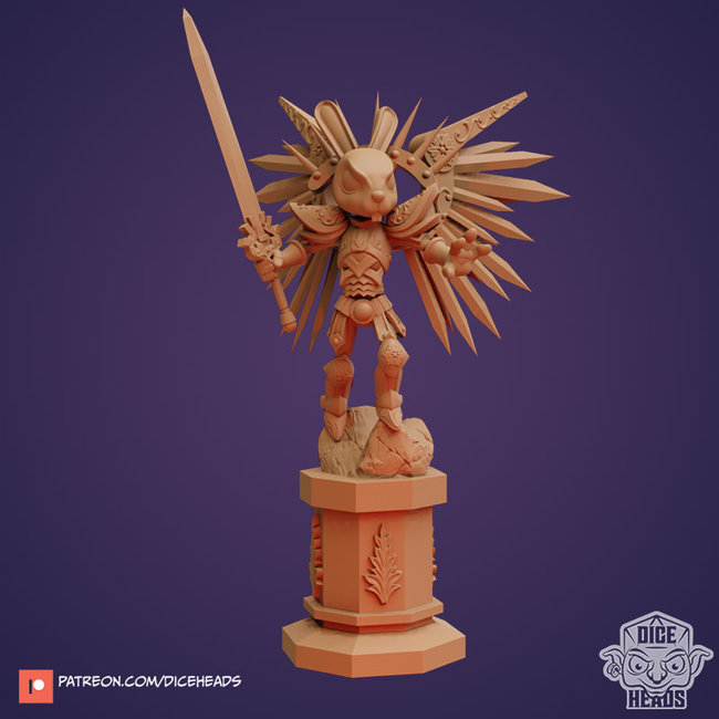 3D Printed Miniature - Lapina with Wings - Dungeons & Dragons - Zoontalis KS