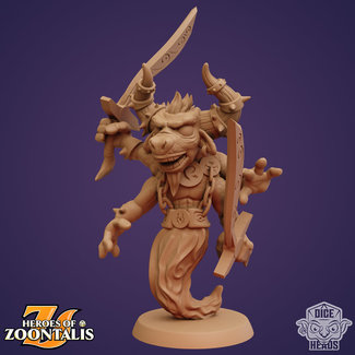 3D Printed Miniature - Minotaur Djinn - Dungeons & Dragons - Zoontalis KS