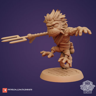 3D Printed Miniature - Monkey Monk - Dungeons & Dragons - Zoontalis KS