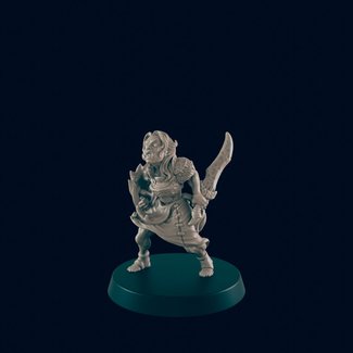 3D Printed Miniature - Orc Female  - Dungeons & Dragons - Beasts and Baddies