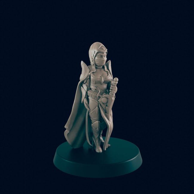3D Printed Miniature - Cultist 5  - Dungeons & Dragons - Beasts and Baddies