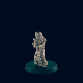 3D Printed Miniature - Mad King  - Dungeons & Dragons - Beasts and Baddies