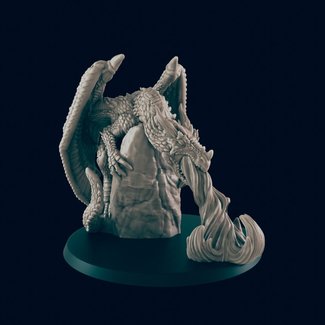 3D Printed Miniature - Young Dragon  - Dungeons & Dragons - Beasts and Baddies