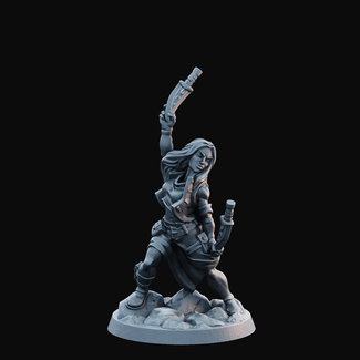 3D Printed Miniature - Rogue Female 01 - Hero of the Realm KS