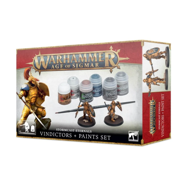 Stormcast Eternals Vindictors + Paints Set