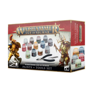 Games Workshop Warhammer Age of Sigmar: Paint + Tools Set