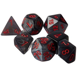 Velvet Black/red Polyhedral 7-Die Set