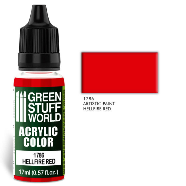 Green Stuff World Acrylic Color HELLFIRE RED